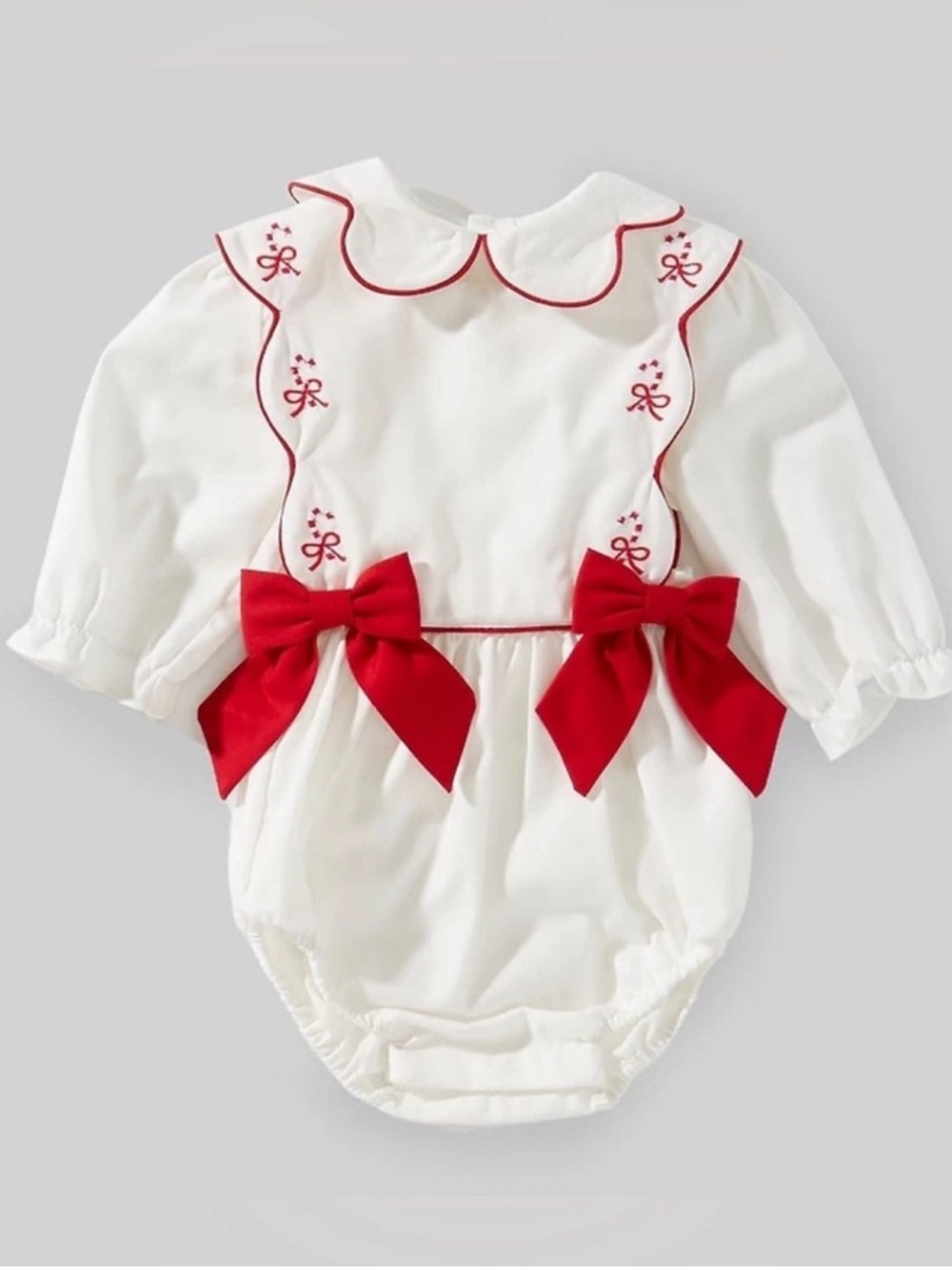 NWT Edgehill Collection x The Broke Brooke Claire Candy Cane Bubble Set Sz 3M